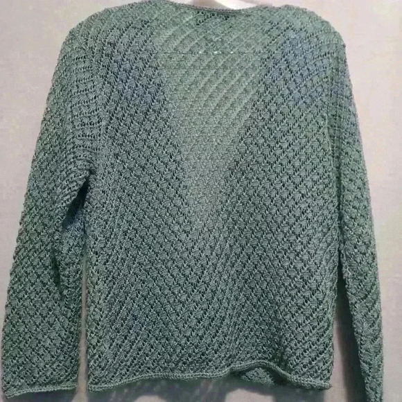 norton studio pointelle sweater Old Money Grannycore Normcore Casual Work Dressy - Picture 4 of 7